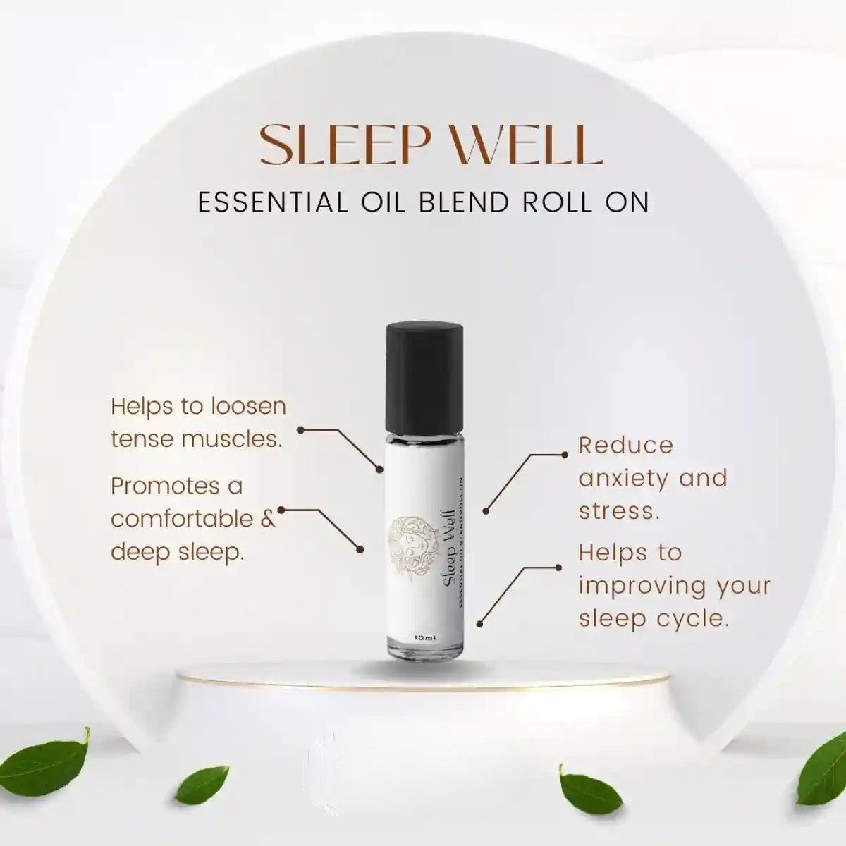 Sleep Roll On For Instant Sleep, Stress Relief, Relaxation Blend Essential Oils