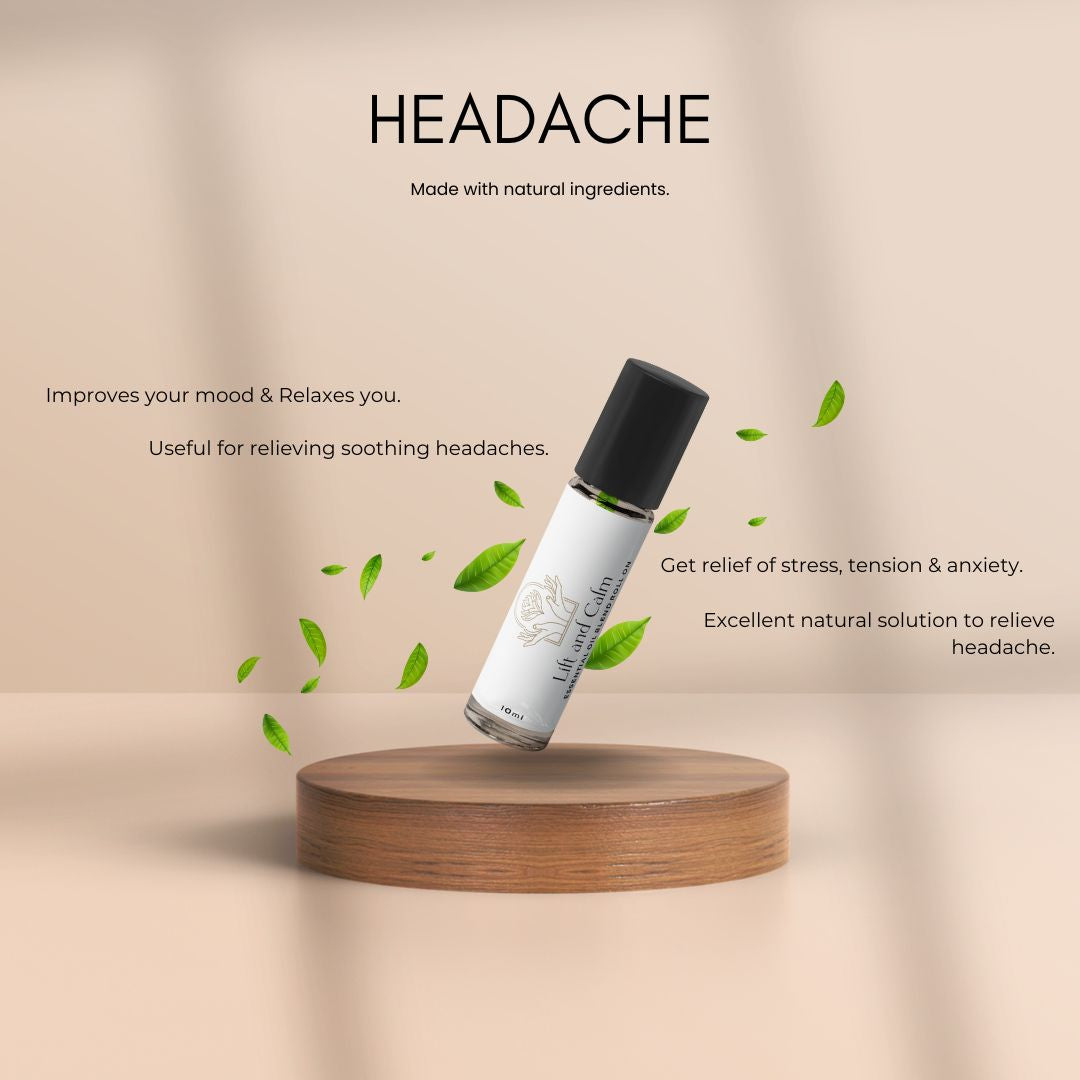 Headache Relief Roll Relaxes you Migraines and Headaches Instantly Reduces Migraines and Headaches