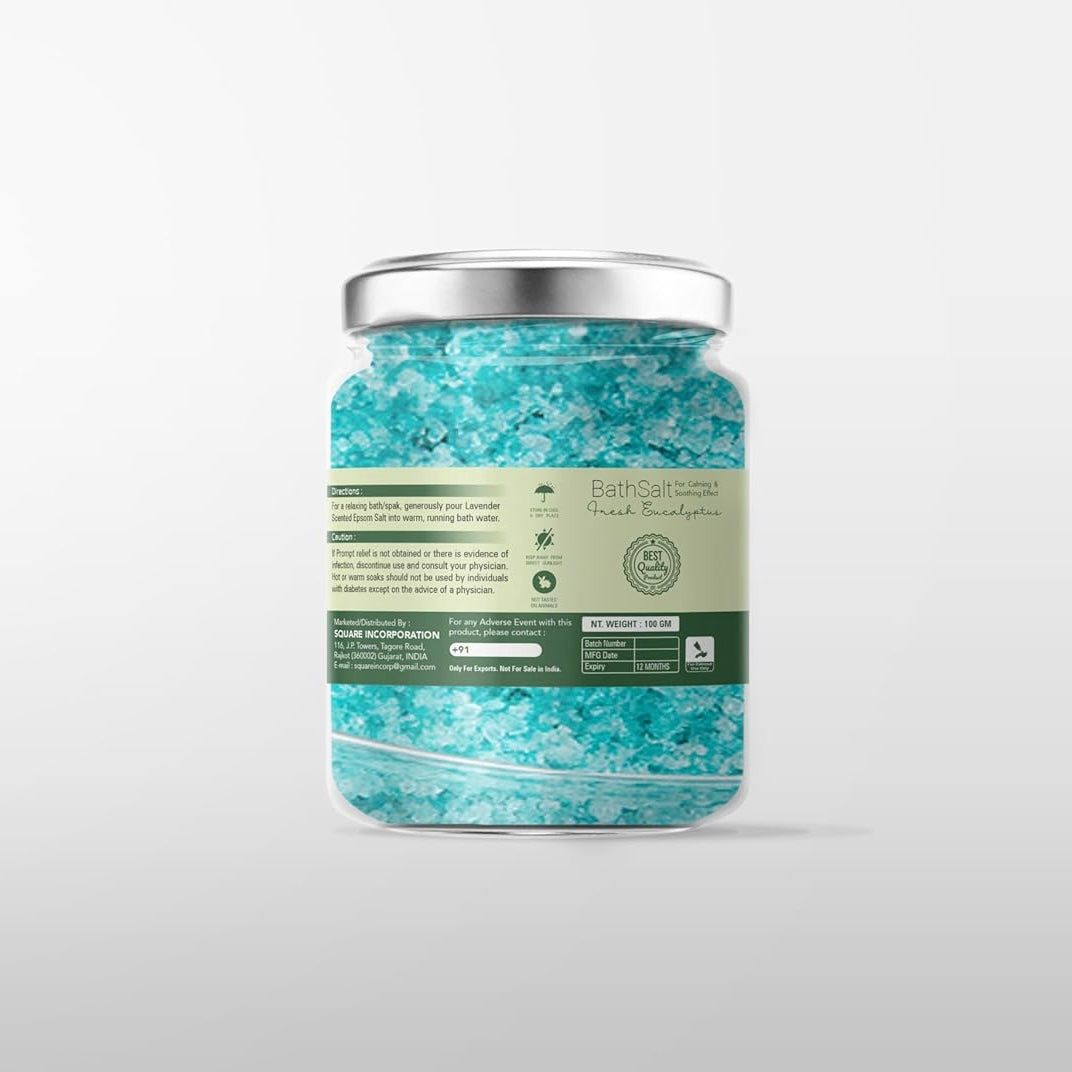 Peppermint Bath Salt and Foot Soak Bath salt for muscle pain relief
