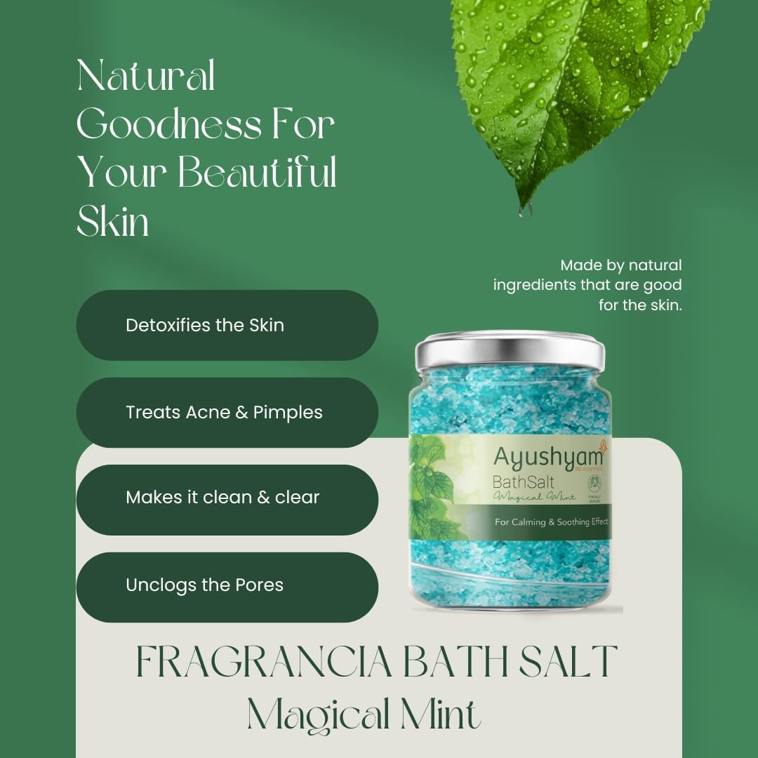 Peppermint Bath Salt and Foot Soak Bath salt for muscle pain relief