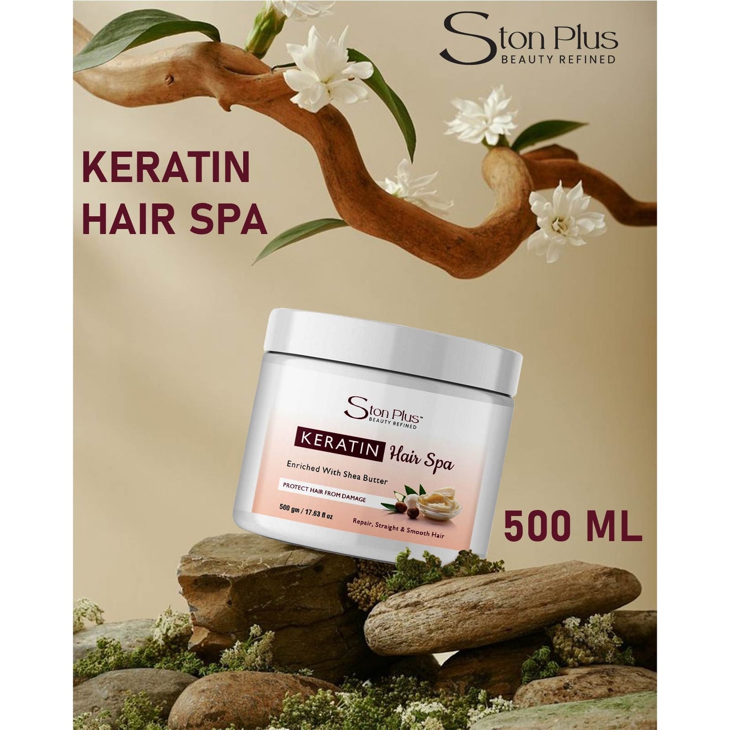 Ston Plus Keratin Hair Spa (With Shea Butter)