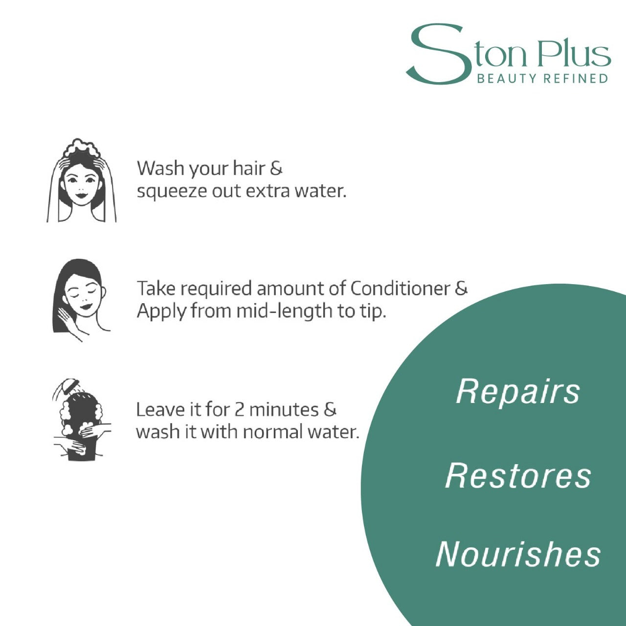 Ston Plus Anti-Dandruff Conditioner (With Tea Tree & Bhringraj)