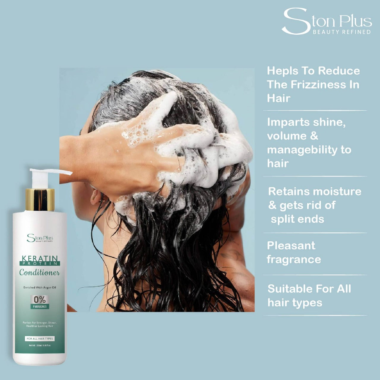 Ston Plus Anti-Dandruff Conditioner (With Tea Tree & Bhringraj)