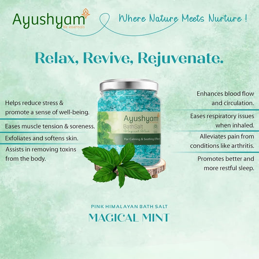 Peppermint Bath Salt and Foot Soak Bath salt for muscle pain relief