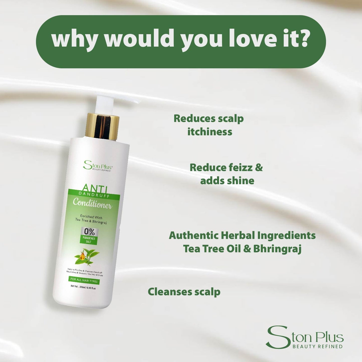 Ston Plus Keratin Protein Conditioner (With Argan Oil)