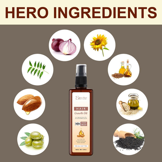 Ston Plus Hair Growth Oil (With Kalonji, Almond & Bhringraj Oil)