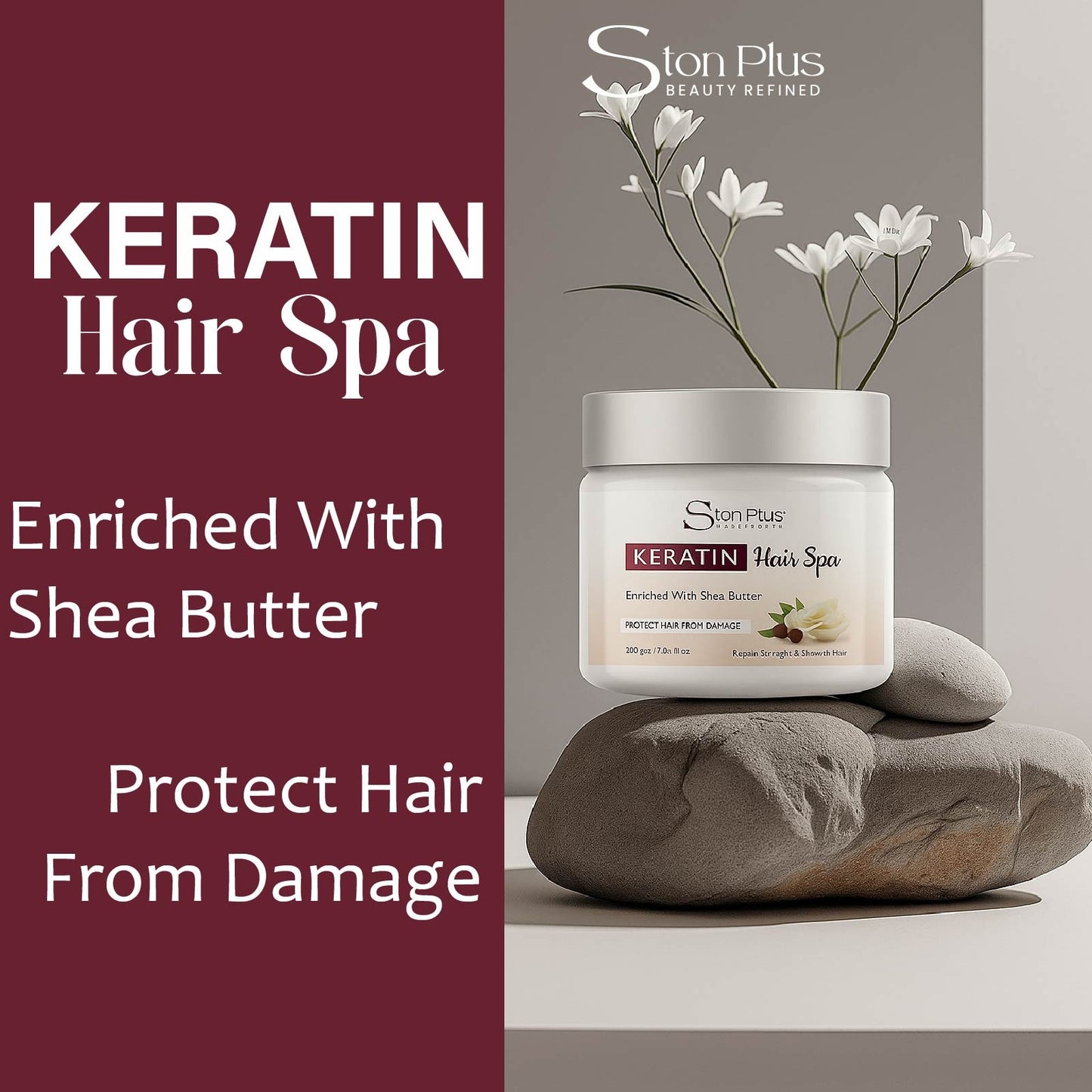 Ston Plus Keratin Hair Spa (With Shea Butter)