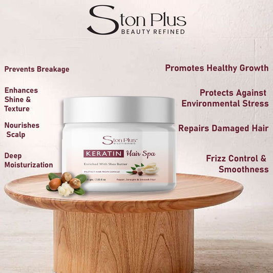 Ston Plus Keratin Hair Spa (With Shea Butter)