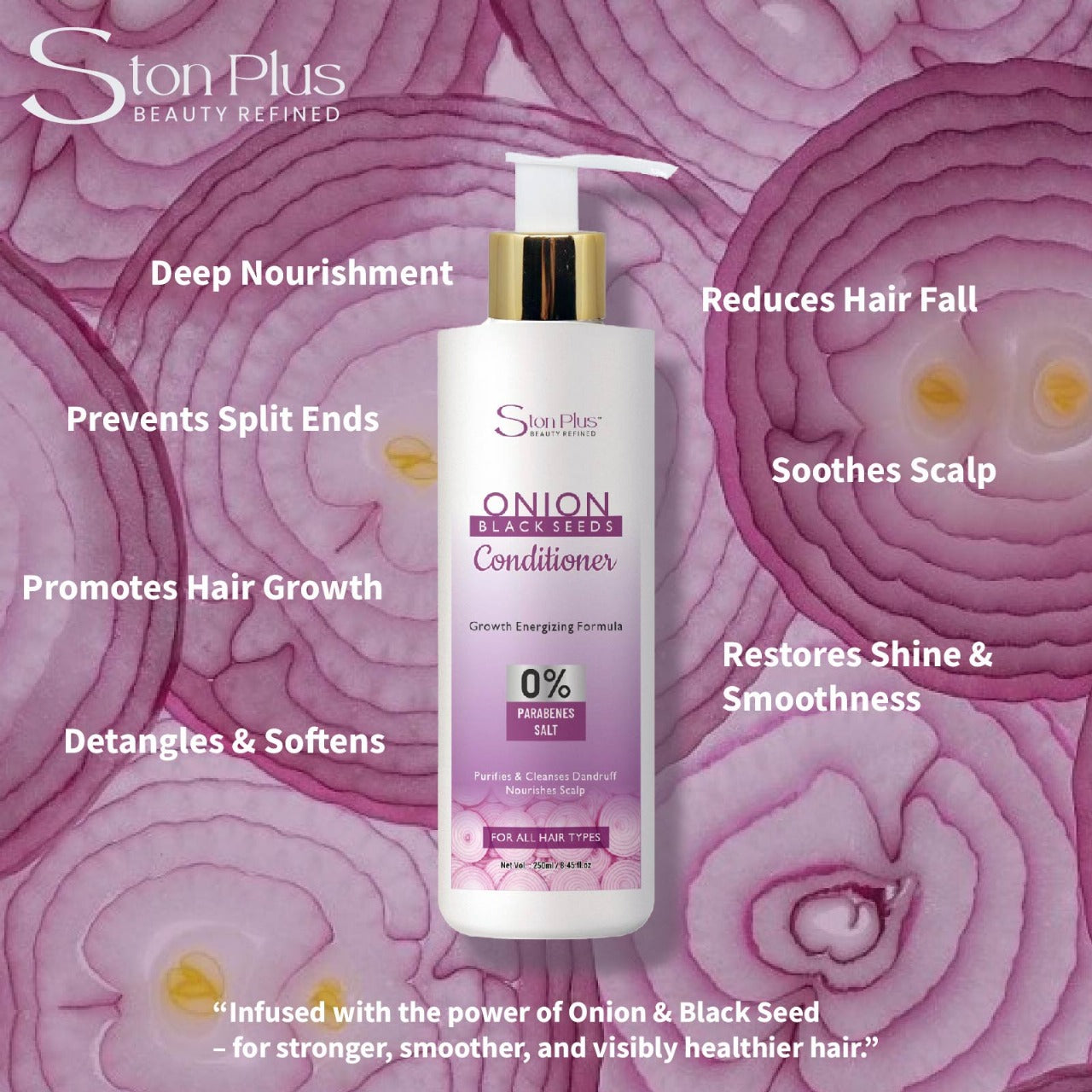 Ston Plus Onion & Black Seeds Conditioner