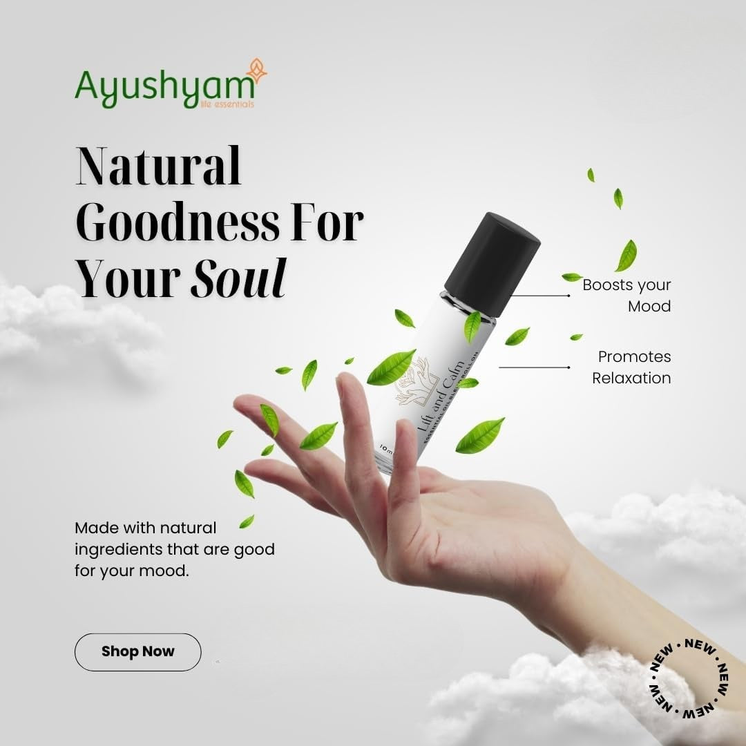 Lift and Calm Roll-On Ayurvedic Stress Relief Blend
